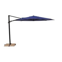 Mondawe - 11' Octagon Cantilever Patio Umbrella Black Frame - Blue Sky
