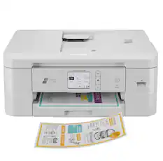 Brother MFC-J805D printer is a versatile device that can print, copy, and scan documents. It is designed to be user-friendly and efficient, making it an ideal choice for home or office use. The printer is capable of printing high-quality documents at a resolution of up to 600 x 1200 dpi, ensuring that your prints are sharp and clear. Additionally, the printer supports various paper sizes and types, including envelopes, labels, and photo paper, so you can print a wide range of documents. The Brother MFC-J805D printer also features a built-in fax function, allowing you to send and receive faxes directly from the device. Overall, this printer is a reliable and versatile choice for all your printing needs.