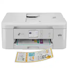 Brother - Print & Cut MFC-J1800DW Wireless Color All-in-One Inkjet Printer with Automatic Paper Cutter - Black