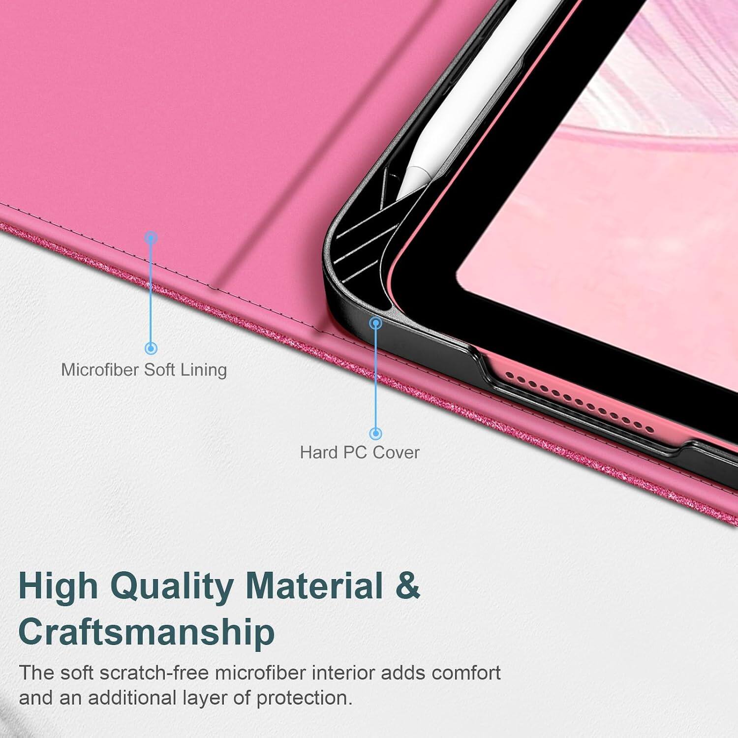 Microfiber Soft Lining  
Hard PC Cover  
High Quality Material & Craftsmanship  
The soft scratch-free microfiber interior adds comfort and an additional layer of protection.