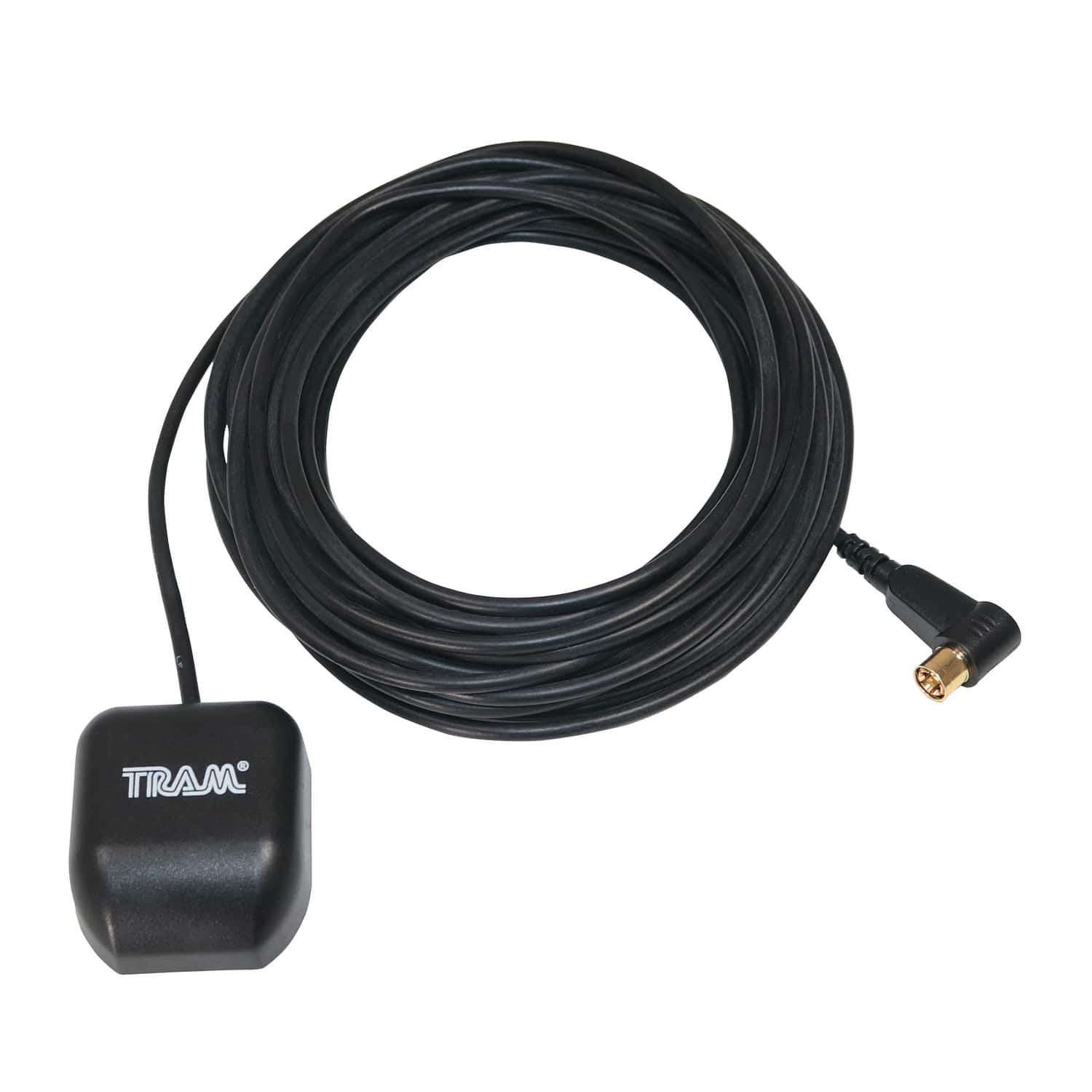 Front. Tram - Tram 7721 Satellite Radio Magnet-mount Antenna With Rg174 Coaxial Cable And Smb-female Connector - Black.