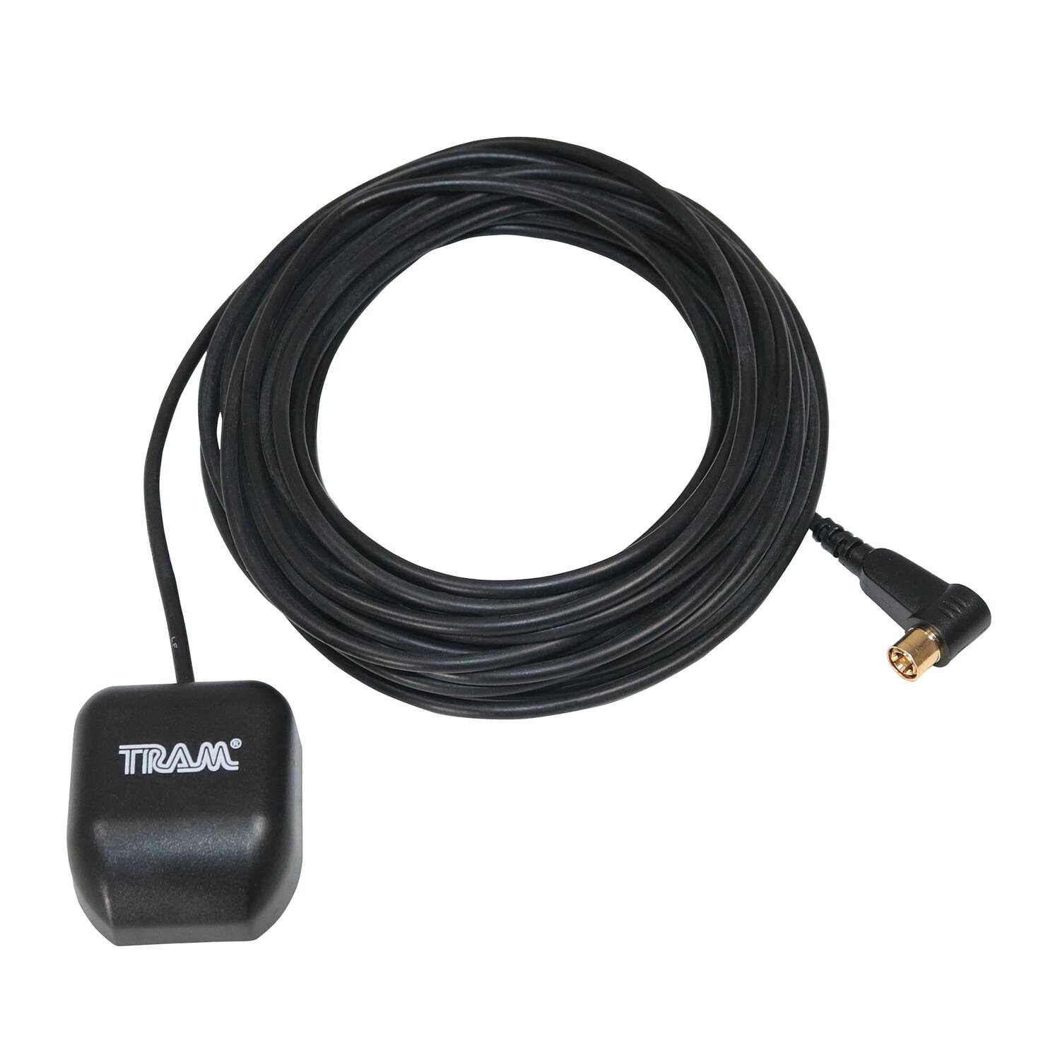 Front. Tram - Tram 7721 Satellite Radio Magnet-mount Antenna With Rg174 Coaxial Cable And Smb-female Connector - Black.