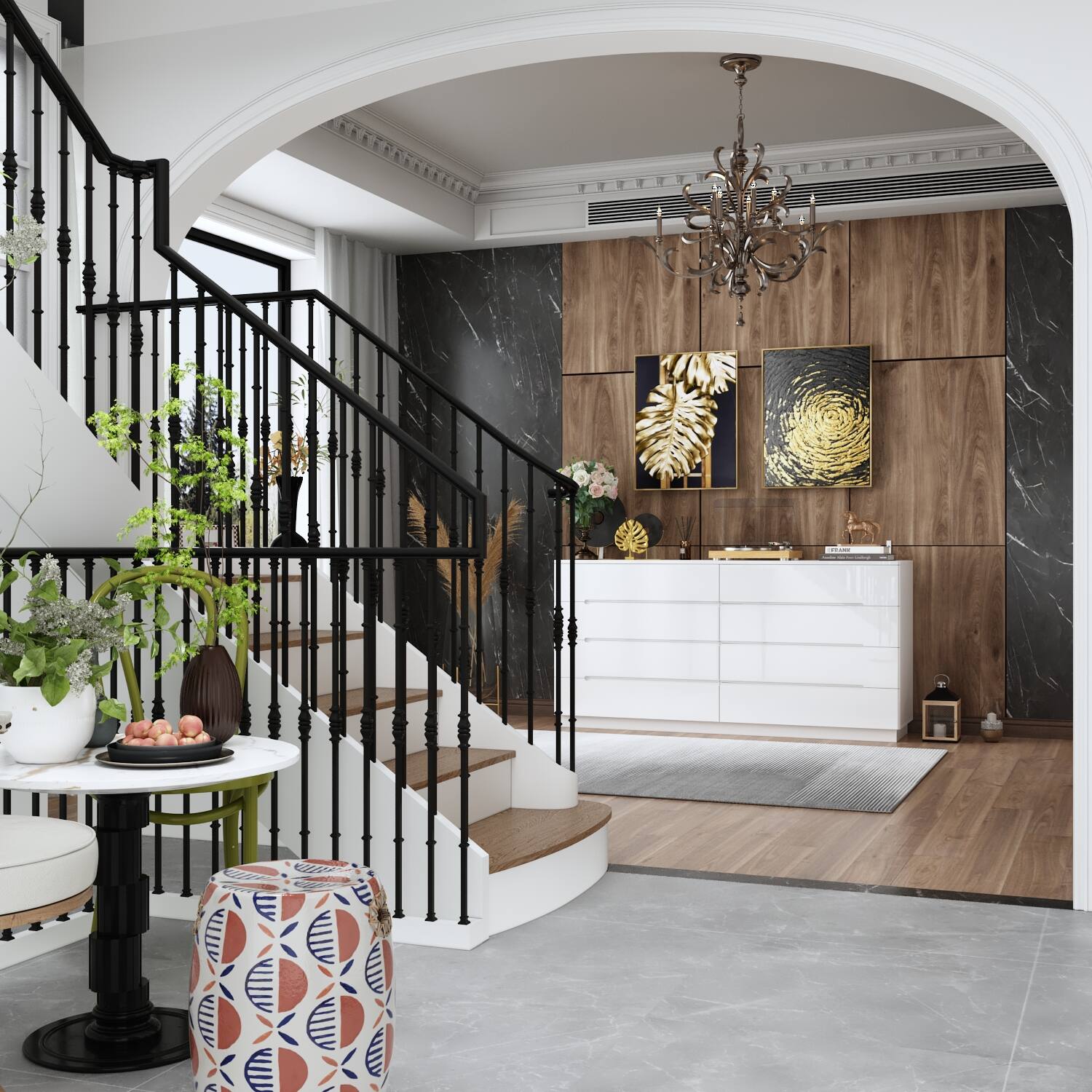 Alt View 9. Famapy - Famapy Horizontal Dresser: High - Gloss Finish & Spacious Storage for Modern Spaces - White.