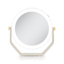 Zadro - LED Lighted Makeup Mirror with 5X/1X Magnifications - Neutral