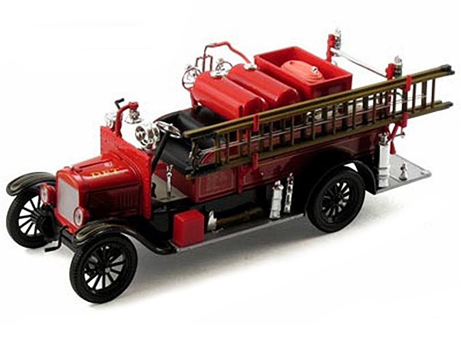 Alt View 1. Signature Models - 1926 Ford Model T Fire Engine Red and Black 1/32 Diecast Model by Signature Models.