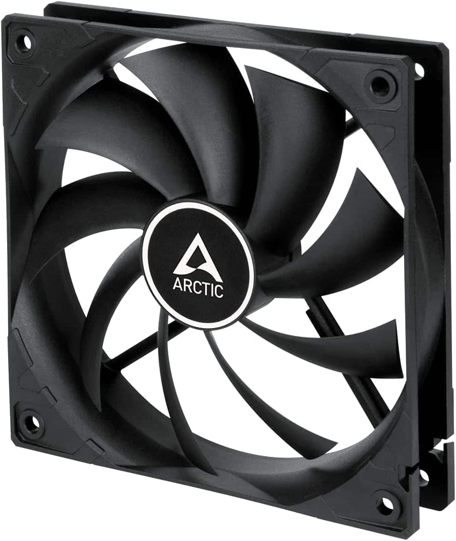 Arctic - ACFAN00201A F12-120 mm Standard Case Fan, Quiet Motor, Computer, Fan Speed: 1350 RPM - Black