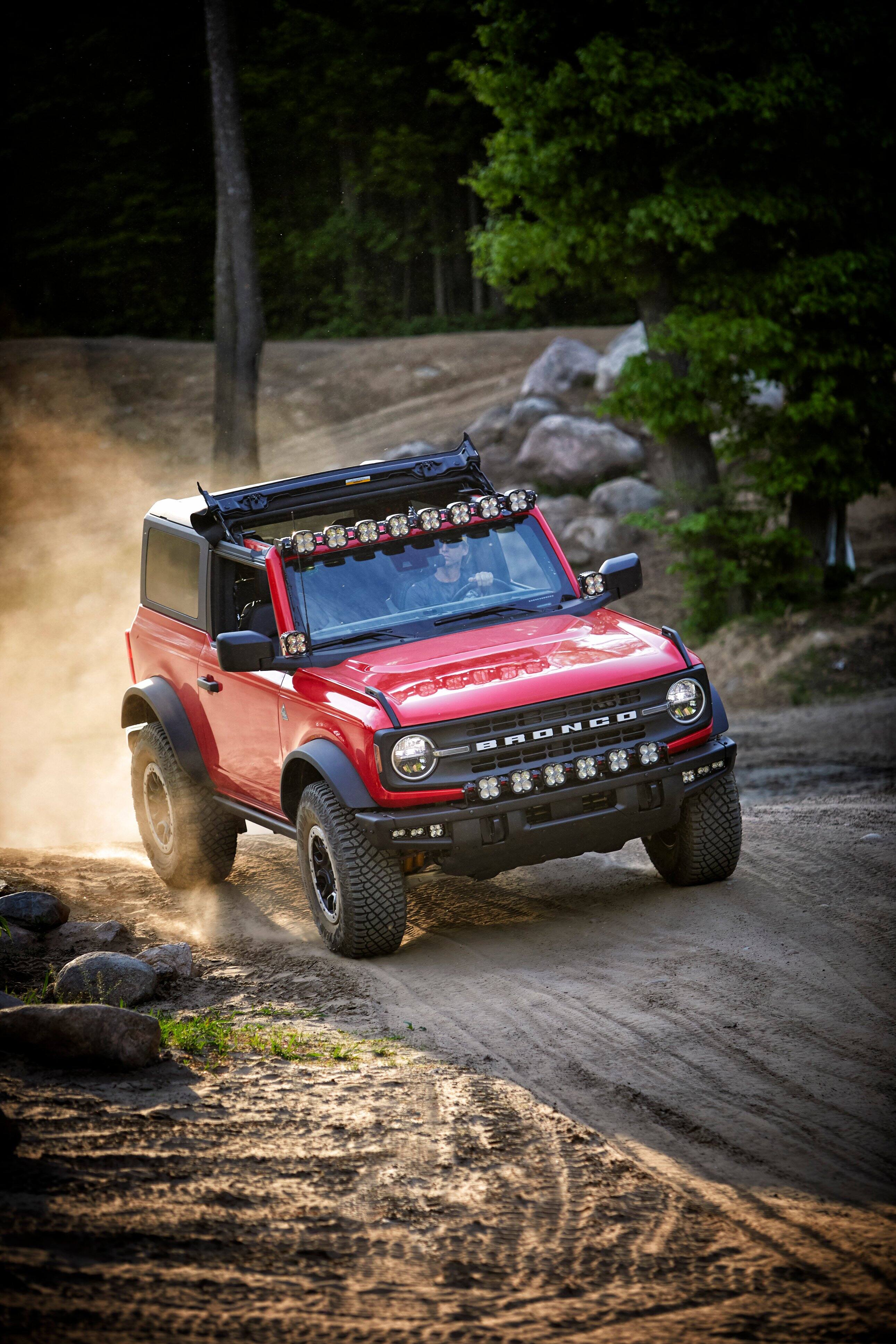 Back. Bestop - Sunrider for Hardtop - '21-26 Bronco; Bronco Raptor;  2-Door (Black Diamond) - Black.