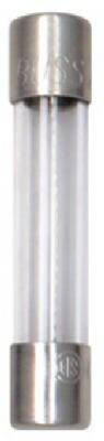 Front. Amber Sporting Goods - Bussmann Cooper BP-AGC-4-RP 4A Type AGC Glass Tube Fuse- Pack of 5, 841497.