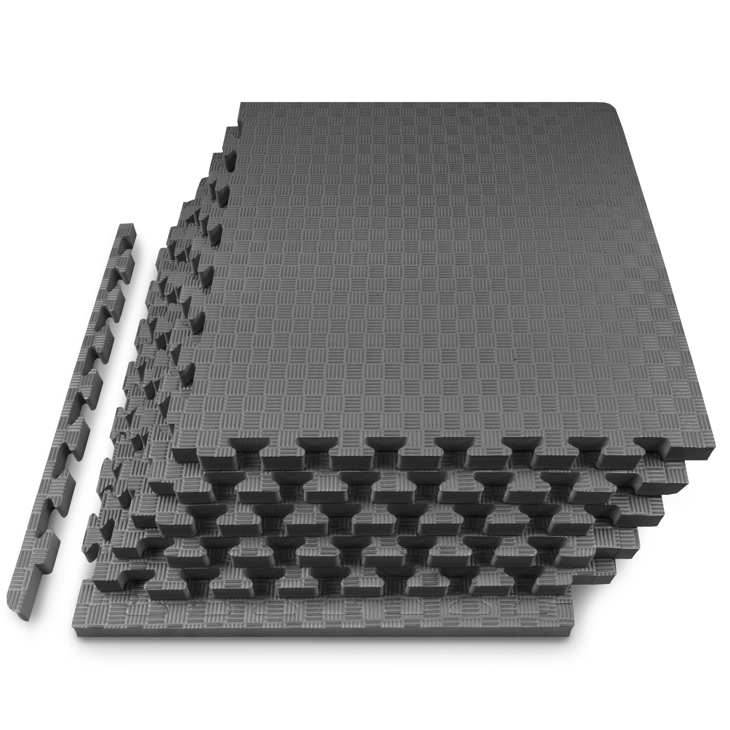 ProsourceFit - Checkered Exercise Puzzle Mat 1-in, 24 Sq Ft - 6 Tiles - Gray price history on PriceWatchPro