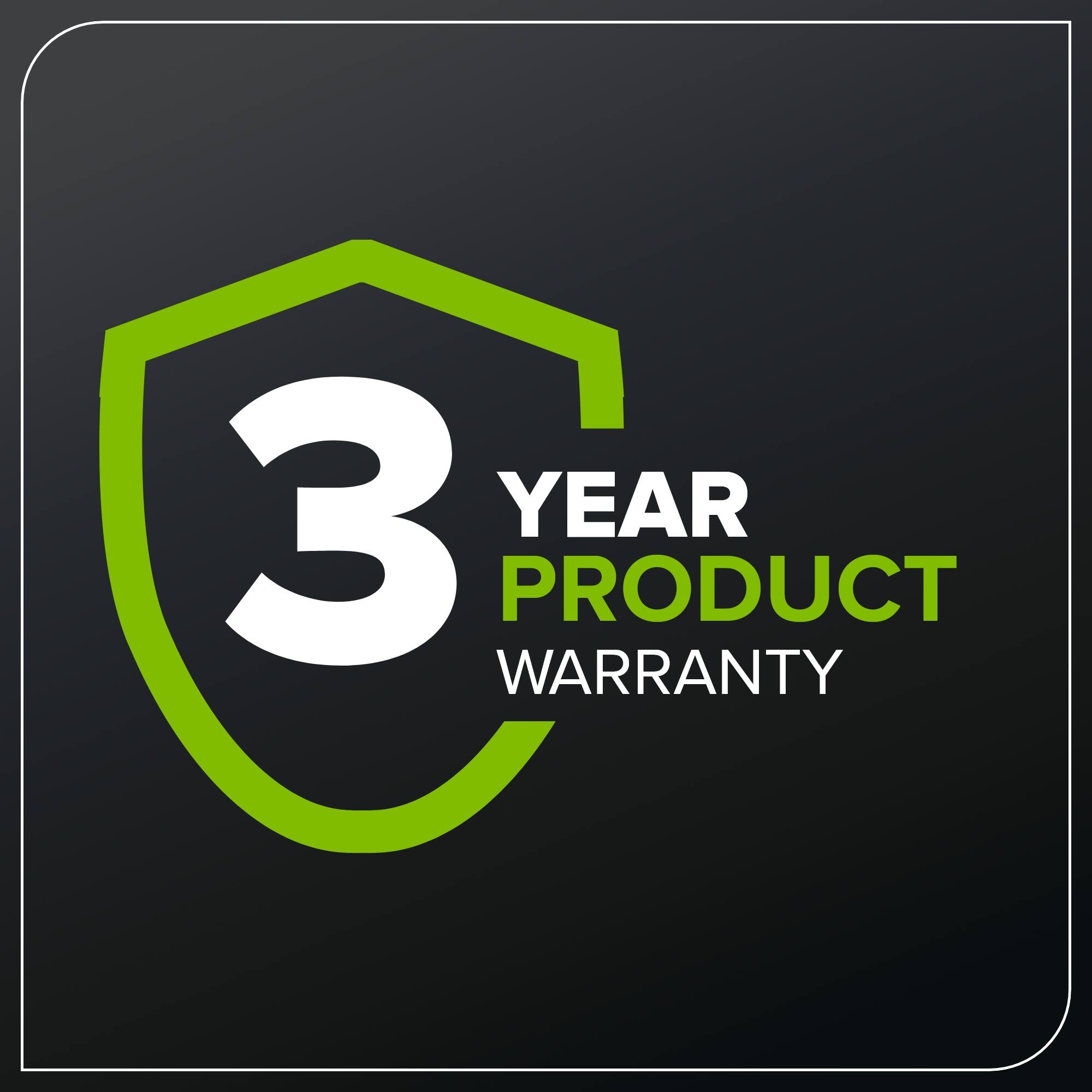 3 YEAR PRODUCT WARRANTY