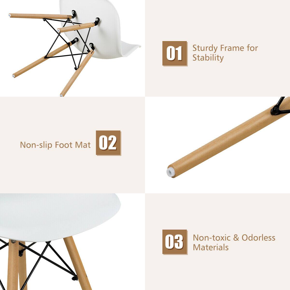 Sturdy Frame for Stability, Non-slip Foot Mat, Non-toxic & Odorless Materials