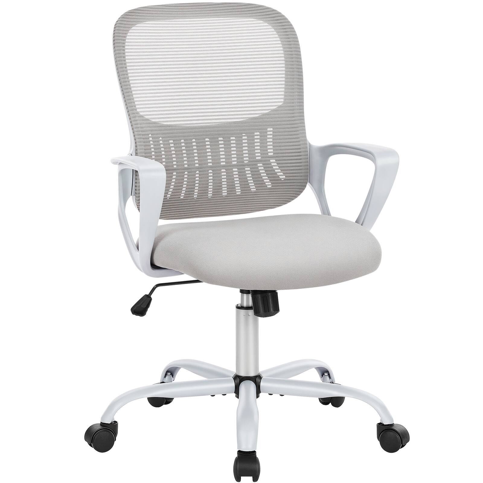 Angle. Spaco - Spaco Counter Height Executive Office Chair, Ergonomic Adjustable Stool for Standing Desk Home Office - White.