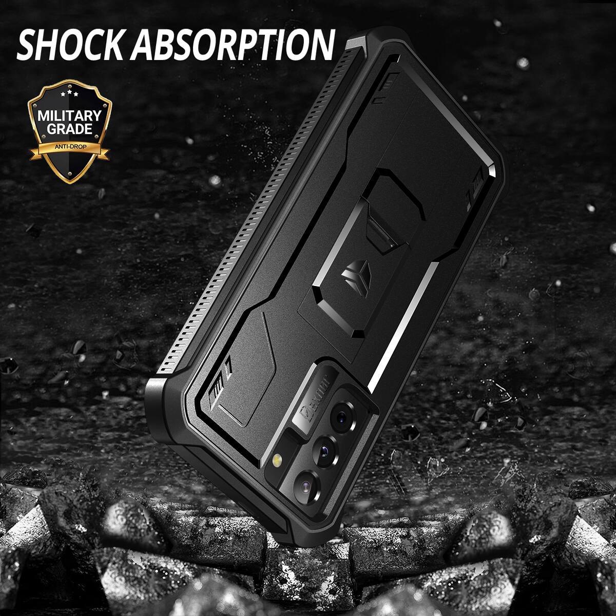 SHOCK ABSORPTION  
MILITARY GRADE  
ANTI-DROP