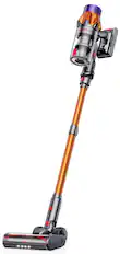 Front. Honiture - Honiture Cordless Vacuum Cleaner, 550W 6-in-1 Stick Vacuum with LED, 45kPa Suction, 60min Runtime, Self-Standing, Orange - Orange & Grey.