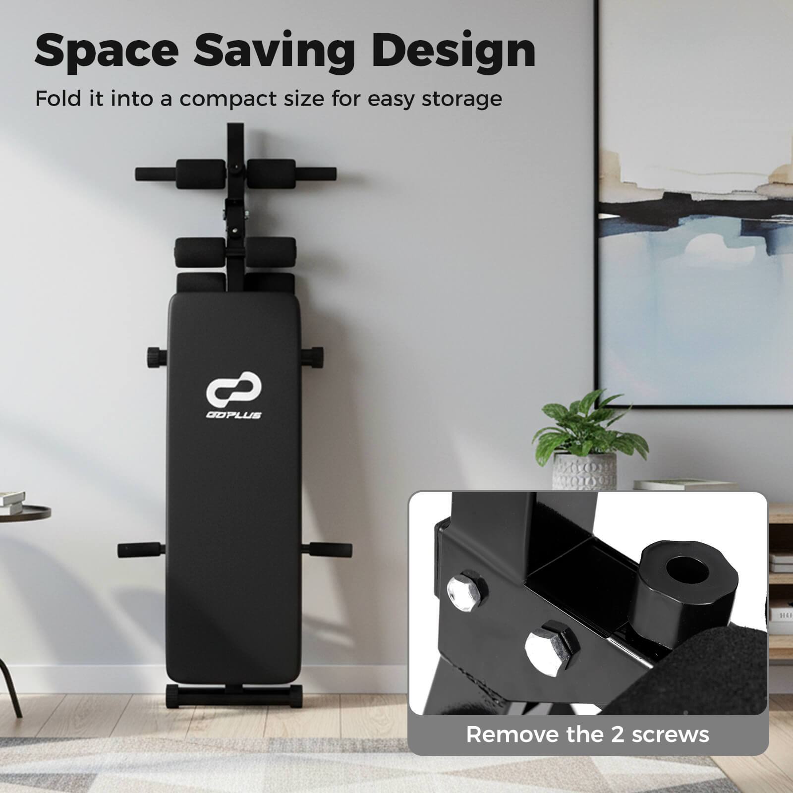 Space Saving Design  
Fold it into a compact size for easy storage  

800PLUS  
Remove the 2 screws