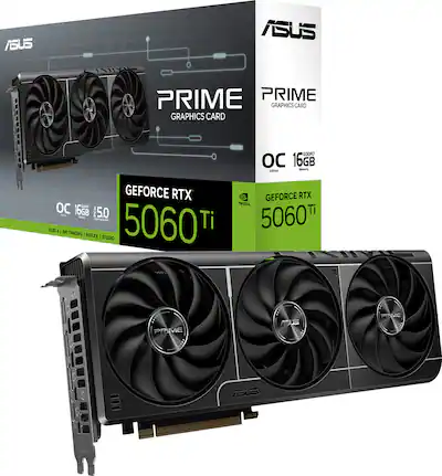 ASUS PRIME NVIDIA GeForce RTX 5060 Ti OC Edition 16GB GDDR7 PCI ASUS PRIME NVIDIA GeForce RTX 5060 Ti OC Edition 16GB GDDR7 PCI