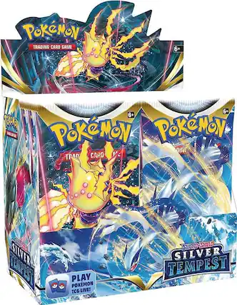 Pokémon Trading Card Game
6+
Pokémon Trading Card Game
6+
Pokémon Trading Card Game
6+
Sword & Shield
Silver Tempest
Play Pokémon TCG Live!