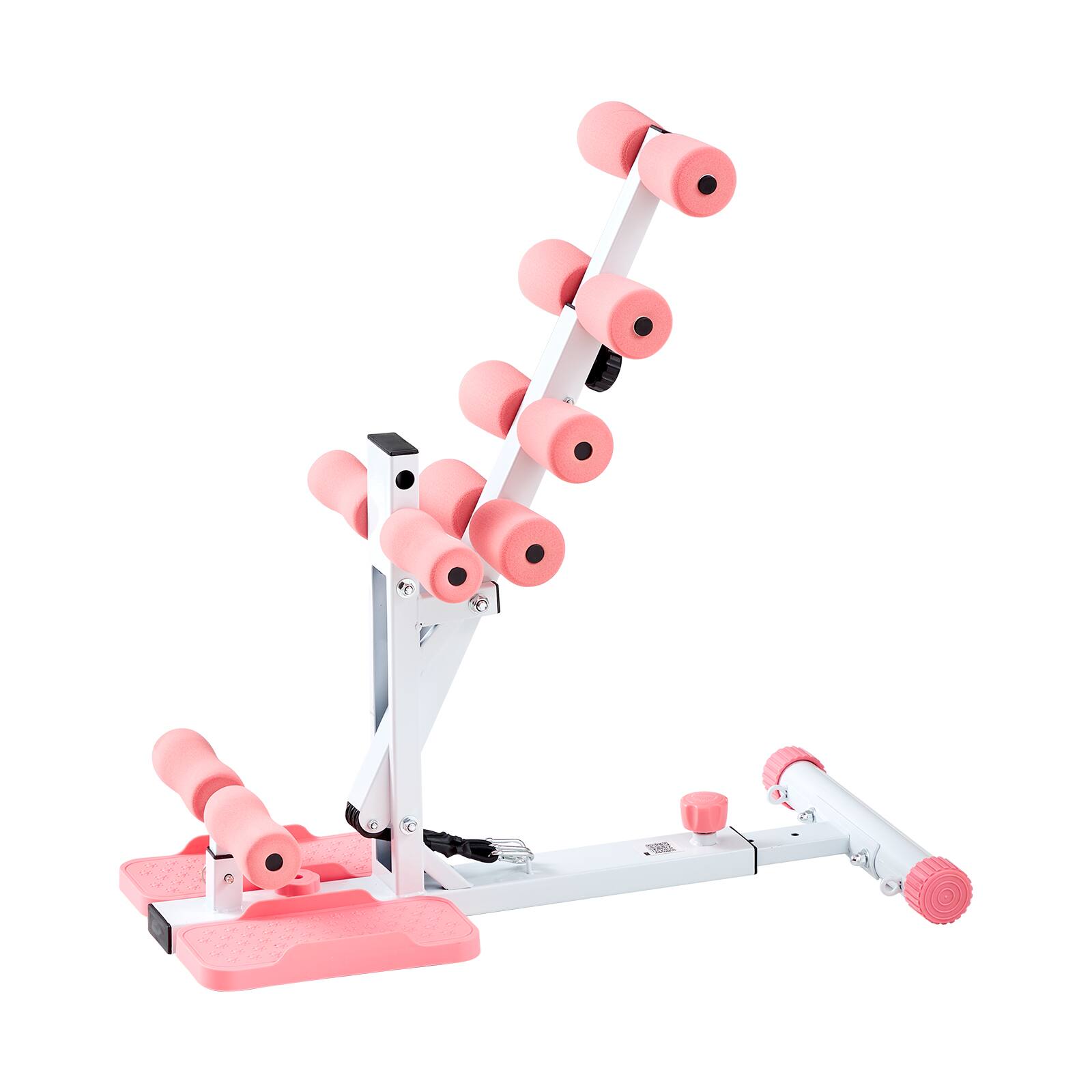 Alt View 5. VEVOR - Deep Squat Machine, Adjustable Glutes Trainer Machine with 3 High-Strength Resistance Bands, Folding Core Leg and Glutes - Silver;Pink.