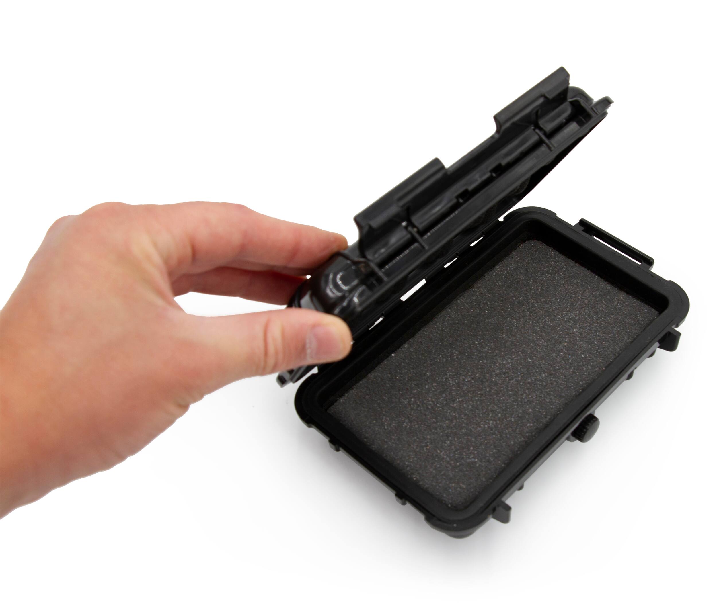 Left. CASEMATIX - Hard Case for Western Digital WD Easystore 5TB & WD My Passport Portable Hard Drive – Waterproof USB Storage Case.