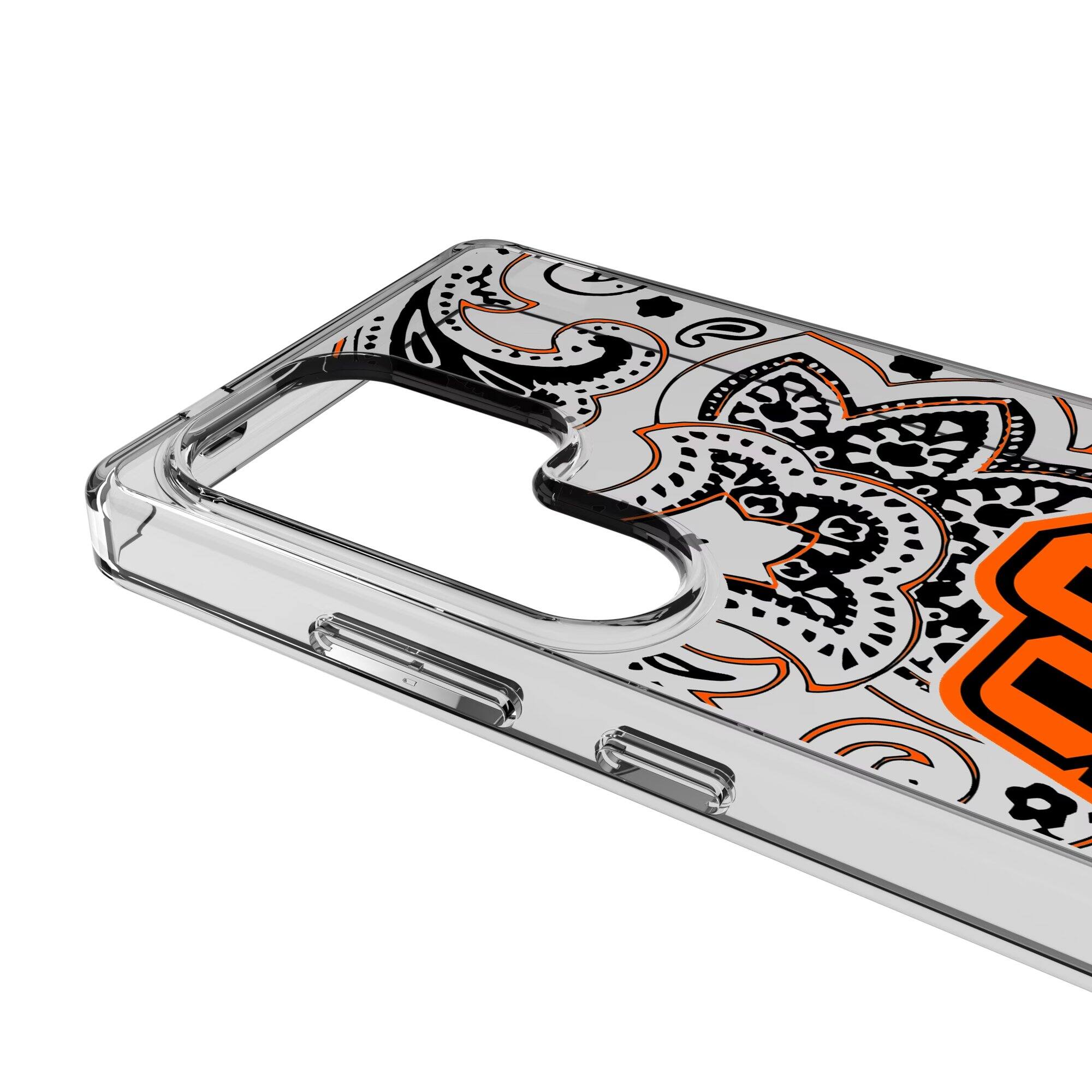 Alt View 2. Keyscaper - Oklahoma State Cowboys Paisley Galaxy Clear Case - S25 - Multicolor.