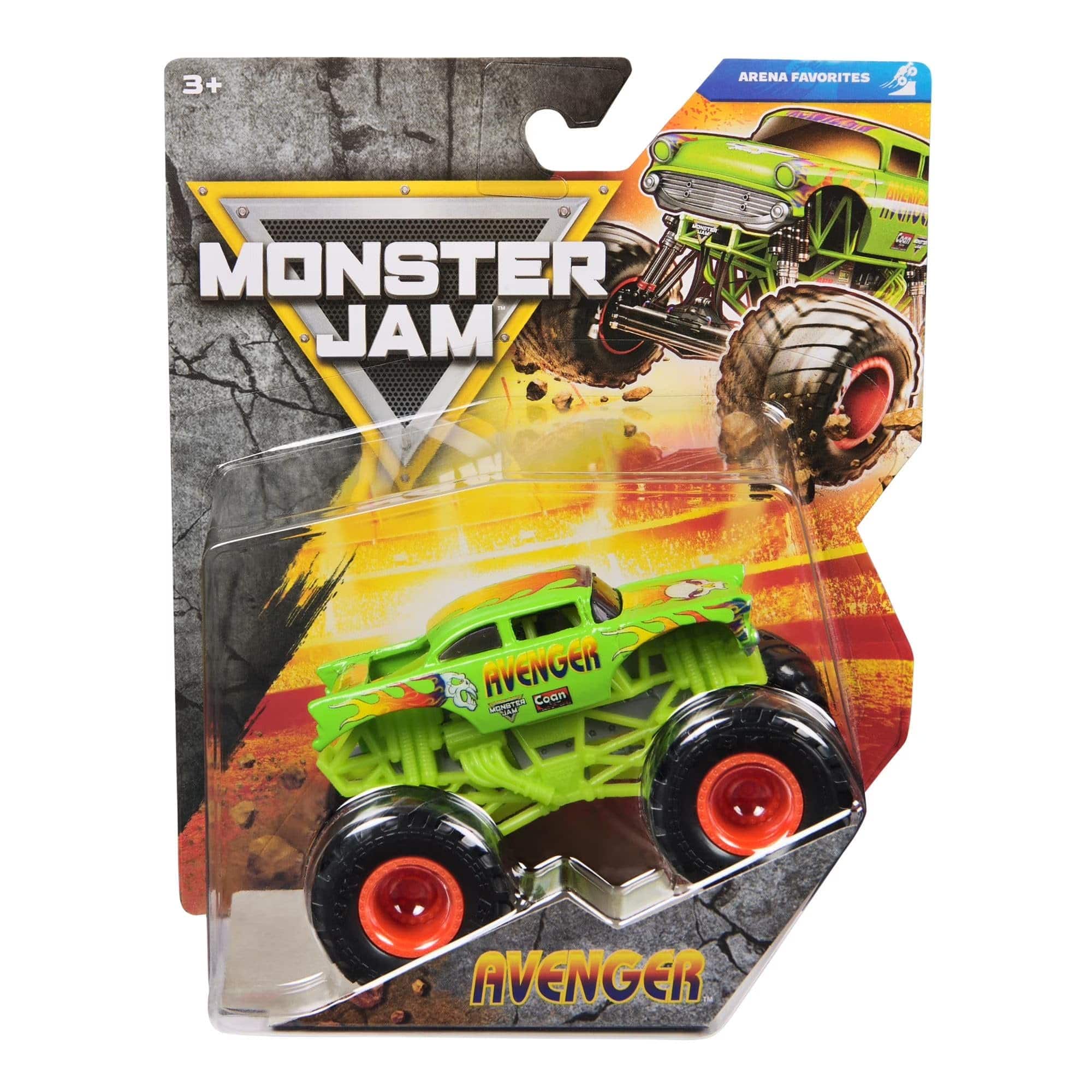 Monster Jam - Series 45 Arena Favorites Avenger 1:64 Die-Cast Truck, Official Collectible, Ages 3+ - Green