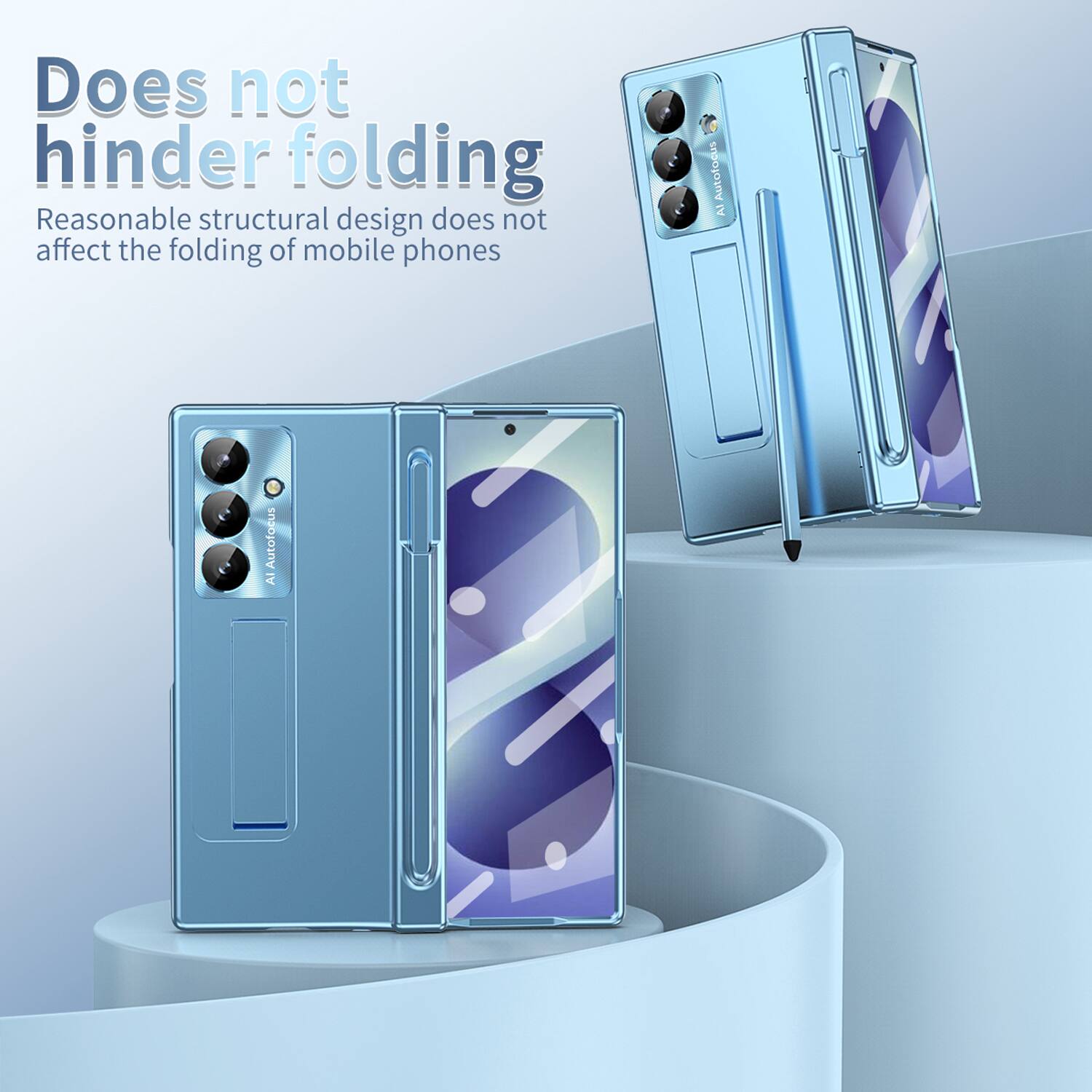 Does not hinder folding  
Reasonable structural design does not affect the folding of mobile phones  
Autofocus AI