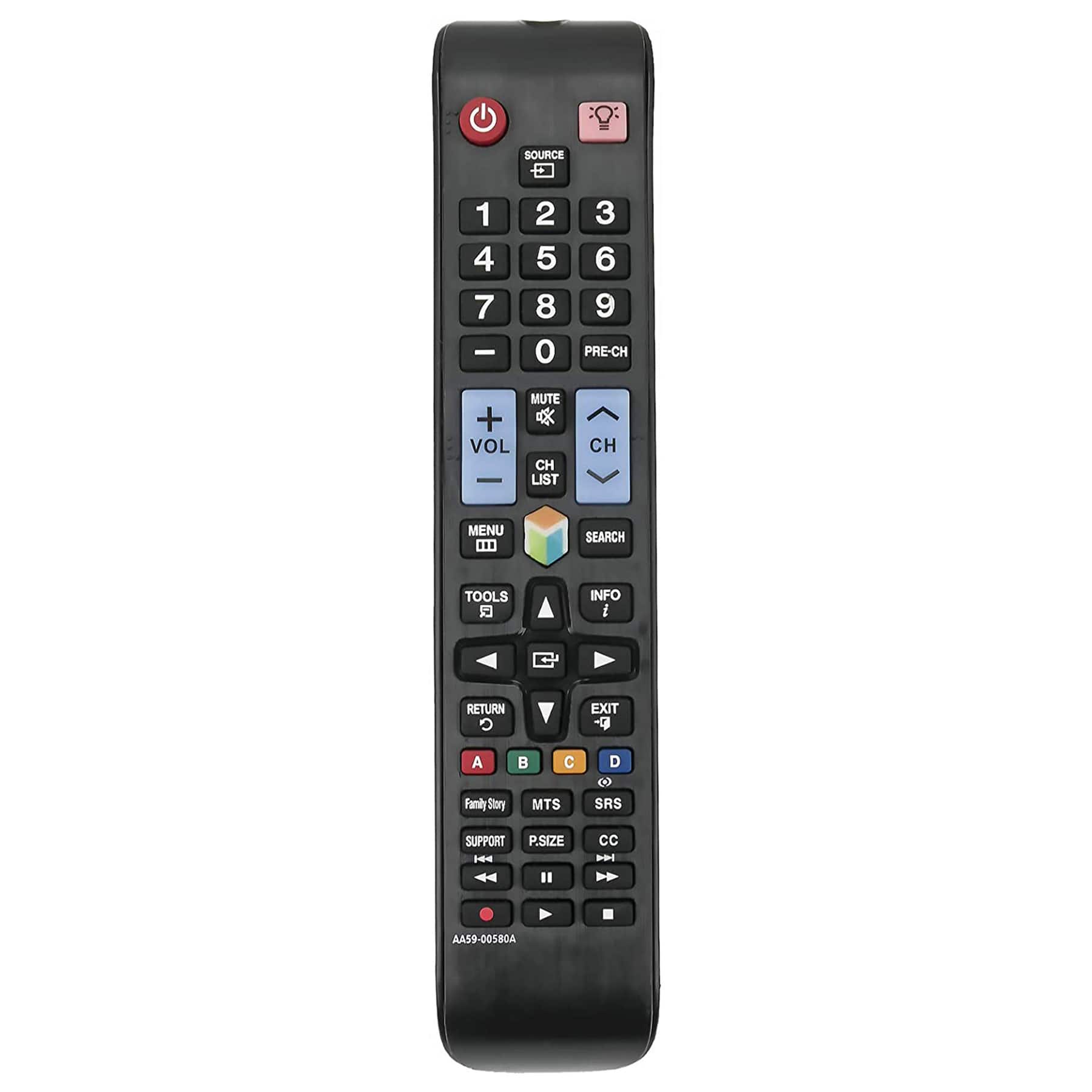 ALLIMITY - AA59-00580A Replacement Remote, Fit for Samsung TV AA59-00579A UN32EH5300FXZA UN40ES6100FXZA UN46ES6100FXZ - Black