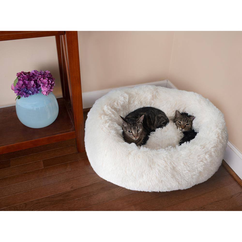 Alt View 2. Armarkat - Cuddler Bed Ultra Plush And Soft - White.
