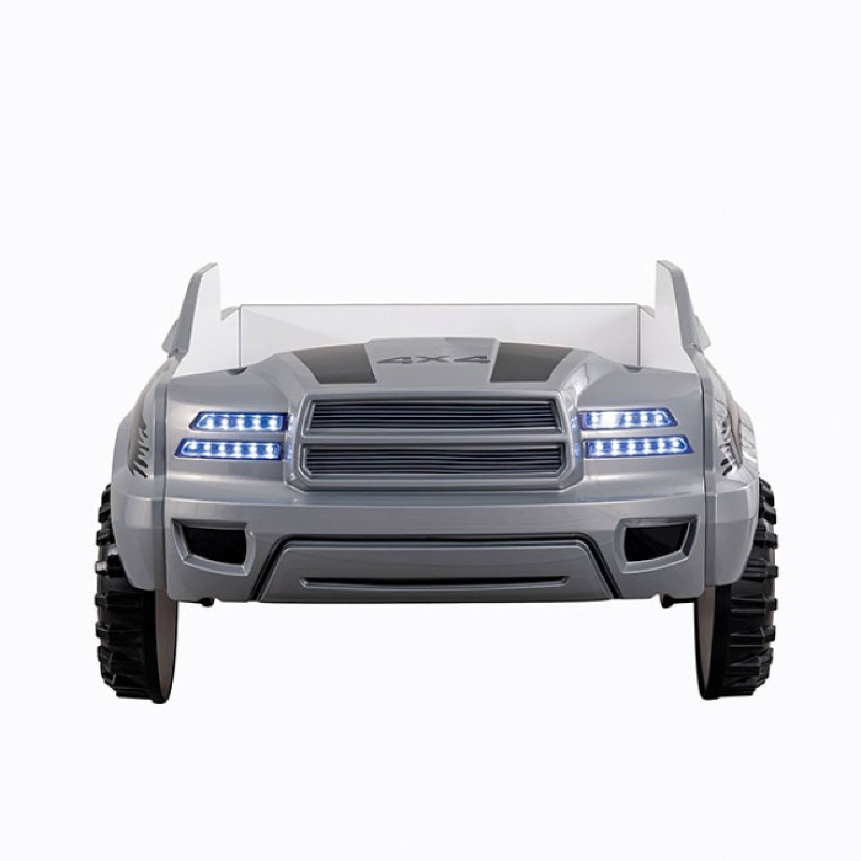 Alt View 2. Manhattan Lane - Tonie Truck Twin Bed, Interactive Lights and Sound Effects, Gray ABS - Gray.