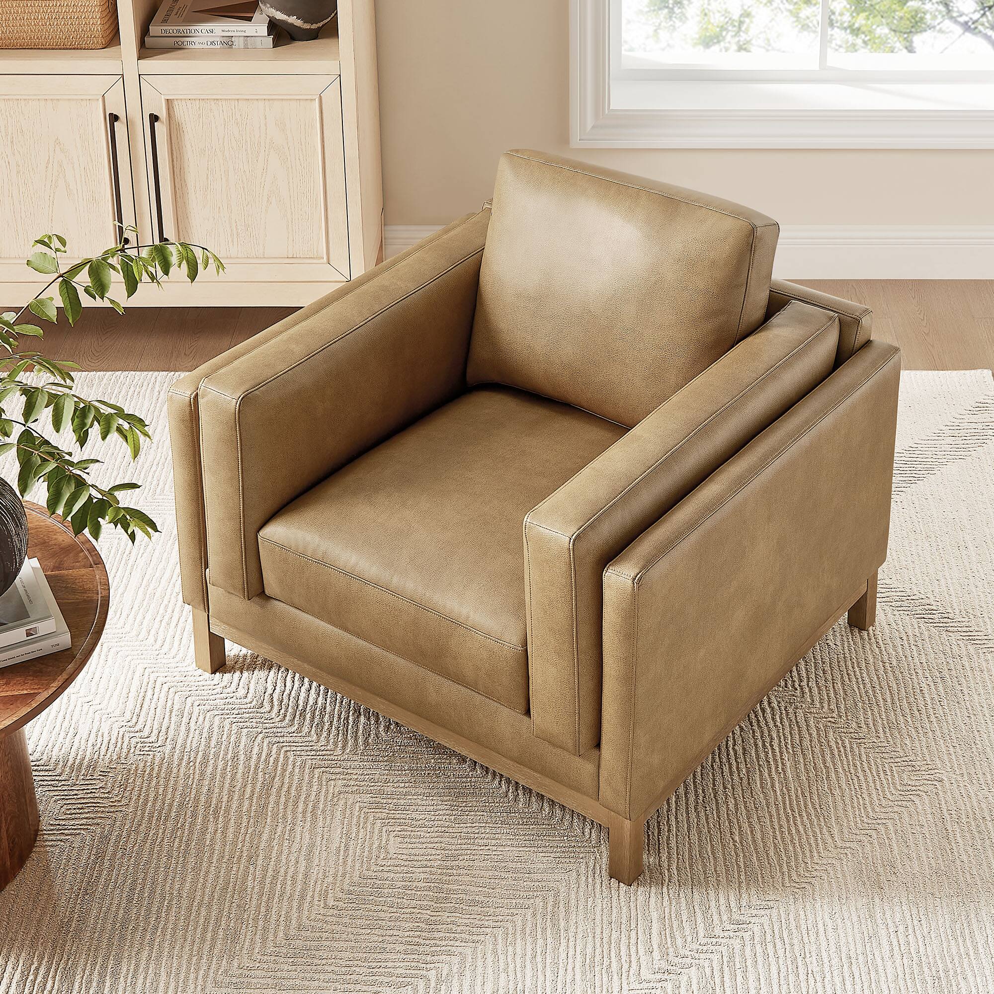 Alt View 1. Modway - Roscoe Upholstered Armchair - Toast.