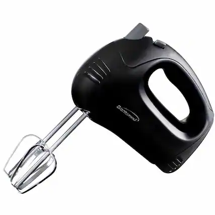 Front. Brentwood - Brentwood 5-Speed Hand Mixer in Black - Black.