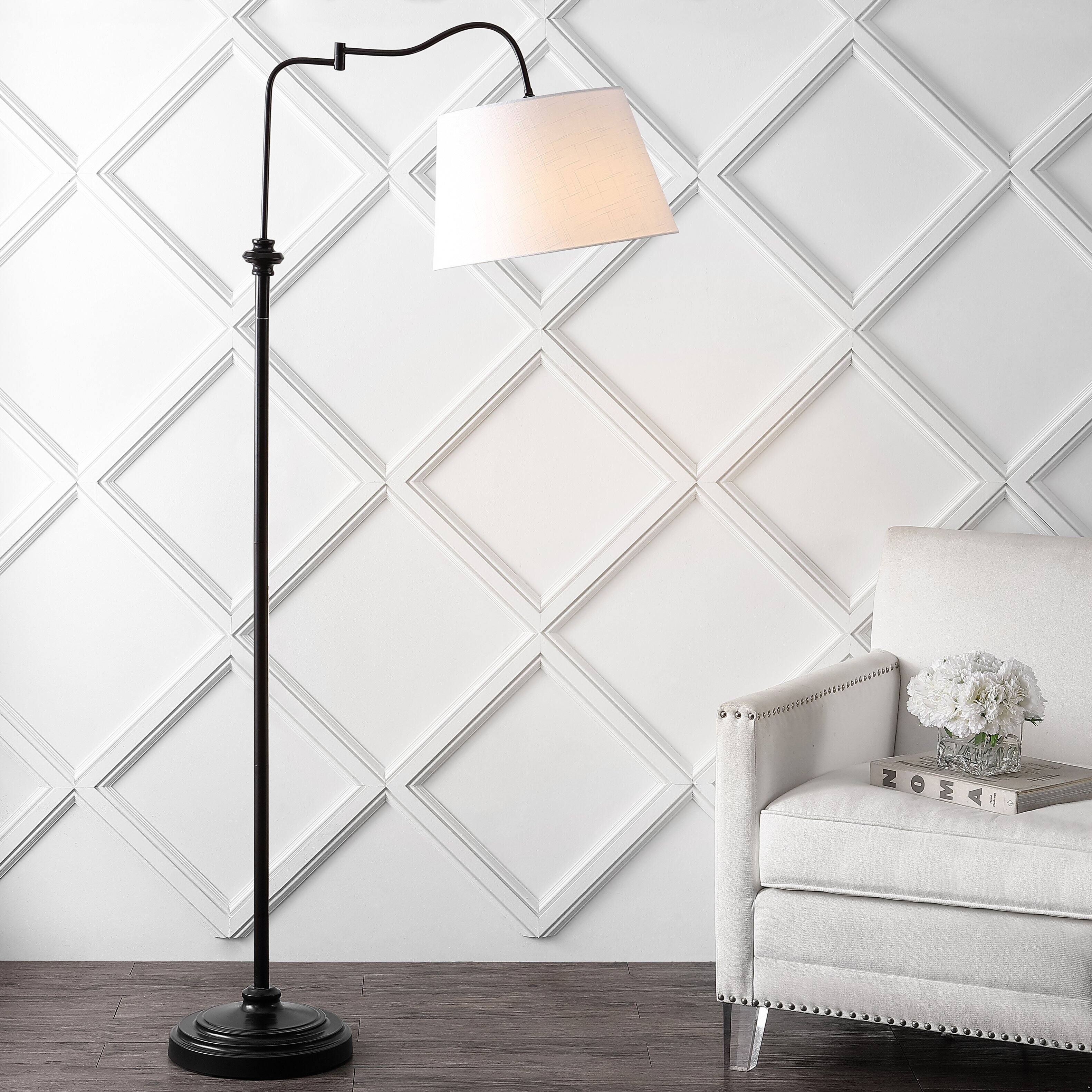 Alt View 1. Jonathan Y - Jason 68.5" Metal Traditional Swing Arm LED Floor Lamp, Oil Rubbed Bronze - Oil Rubbed Bronze.