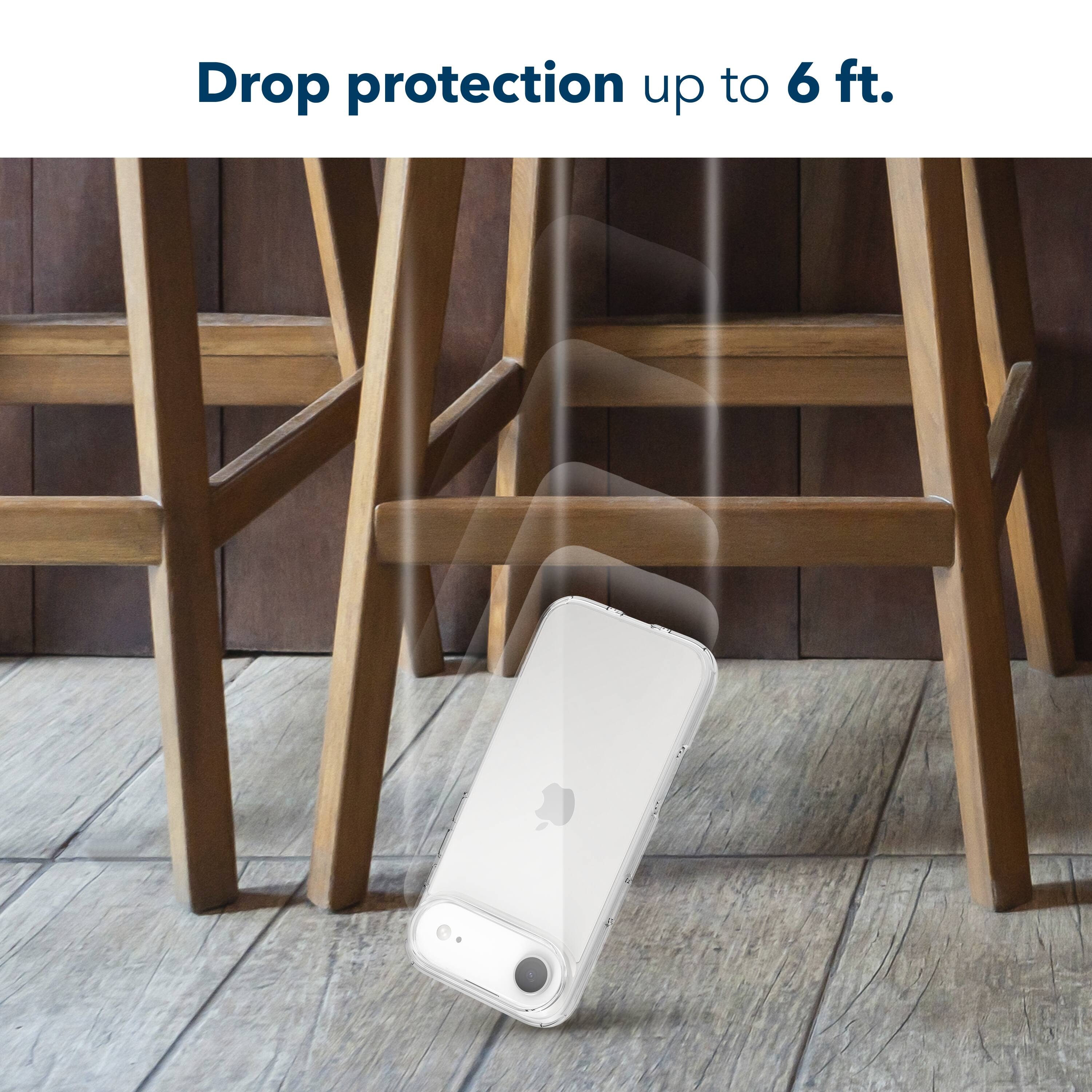 Drop protection up to 6 ft.