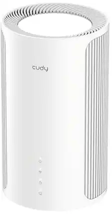 Front. Cudy - Cudy Tri-Band BE11000 Wi-Fi 7 Mesh System, MLO, 320 Mhz, 1400 Sq.ft, 300 devices, VPN, Cudy APP, 4 × 2.5G Ports, White - white.