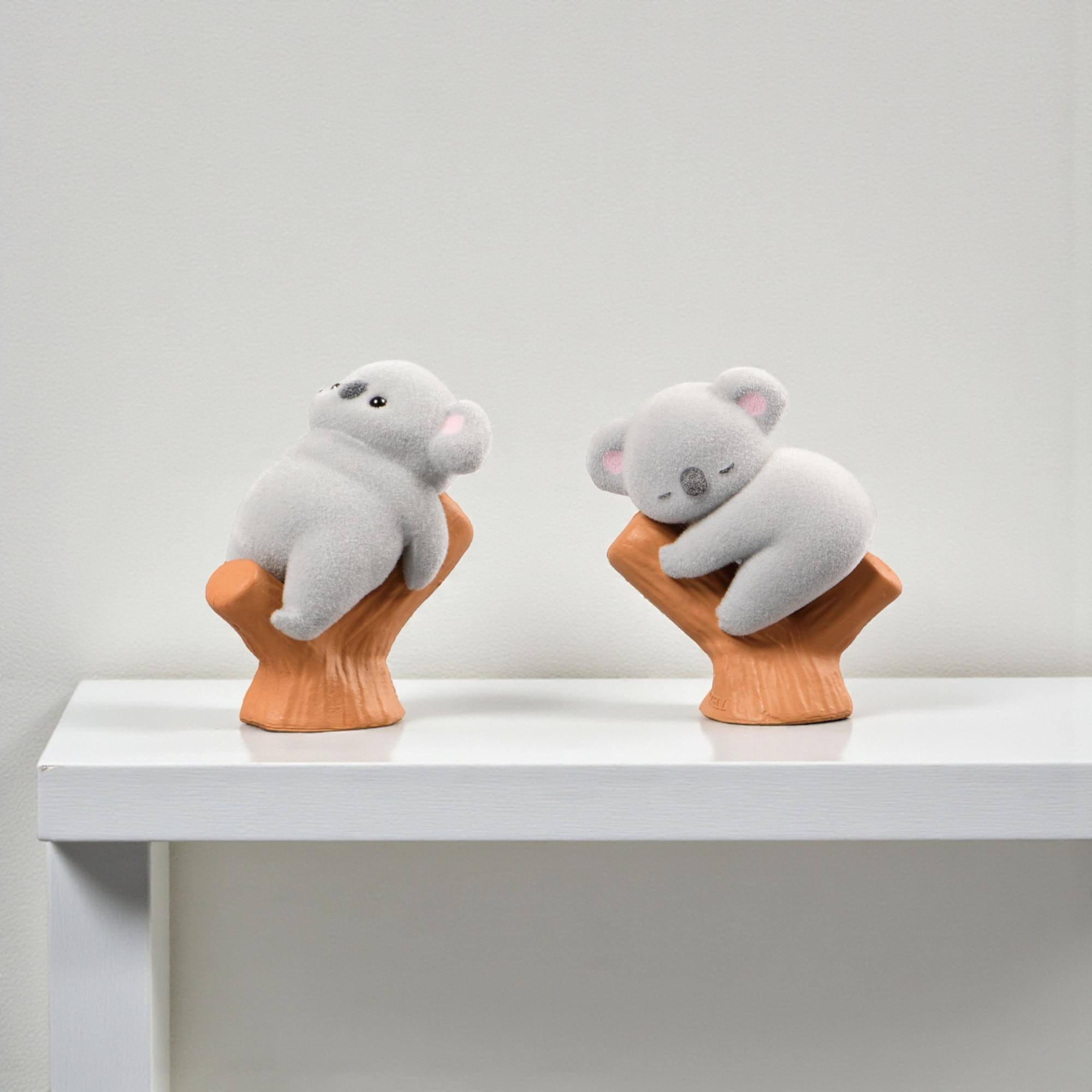 Alt View 4. Little Buddy - Baby Koala Blind Box Flocked Mini Figure | One Random - Multi-Colored.