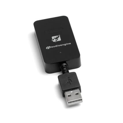 Front. Audioengine - W3 Wireless Audio Adapter Transmitter and Receiver - Black.