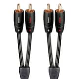 AudioQuest - Tower RCA > RCA 2.0' Analog Audio Interconnect Cable - Black with White Stripes