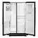 Left. Maytag - 36 in. Wide 24.5 cu. ft. Side-by-Side Refrigerator - Black.