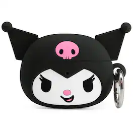 iFace - Sanrio Apple AirPods 3rd Generation Case Silicone Protective Cover Cute Design with Carabiner - Kuromi