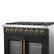 Alt View 9. Forno Appliances - 36 in. Wide 6 Burner Galiano 5.36 Cu. Ft. Freestanding Dual Fuel True Convection Range - Black.