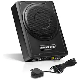 BOSS Audio - BOSS ELITE 8" Powered Car Subwoofer, Remote Control & Built-In Amplifier, 800W - Black