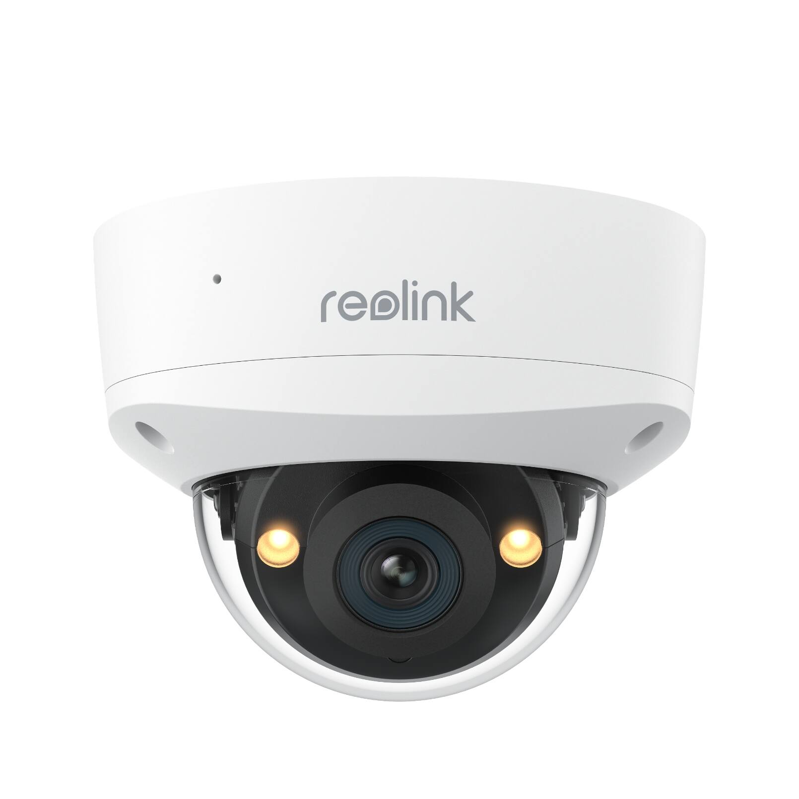 Front. Reolink - Reolink RLC-1240A 12MP PoE Camera Time Lapse with IK10 Vandal Proof 145° Security Camera,Color Night Vision,2-Way Audio - white.