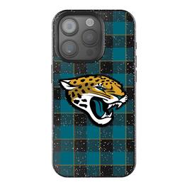 Keyscaper - NFL - Jacksonville Jaguars - Plaid Bling iPhone Case - 15 - Black