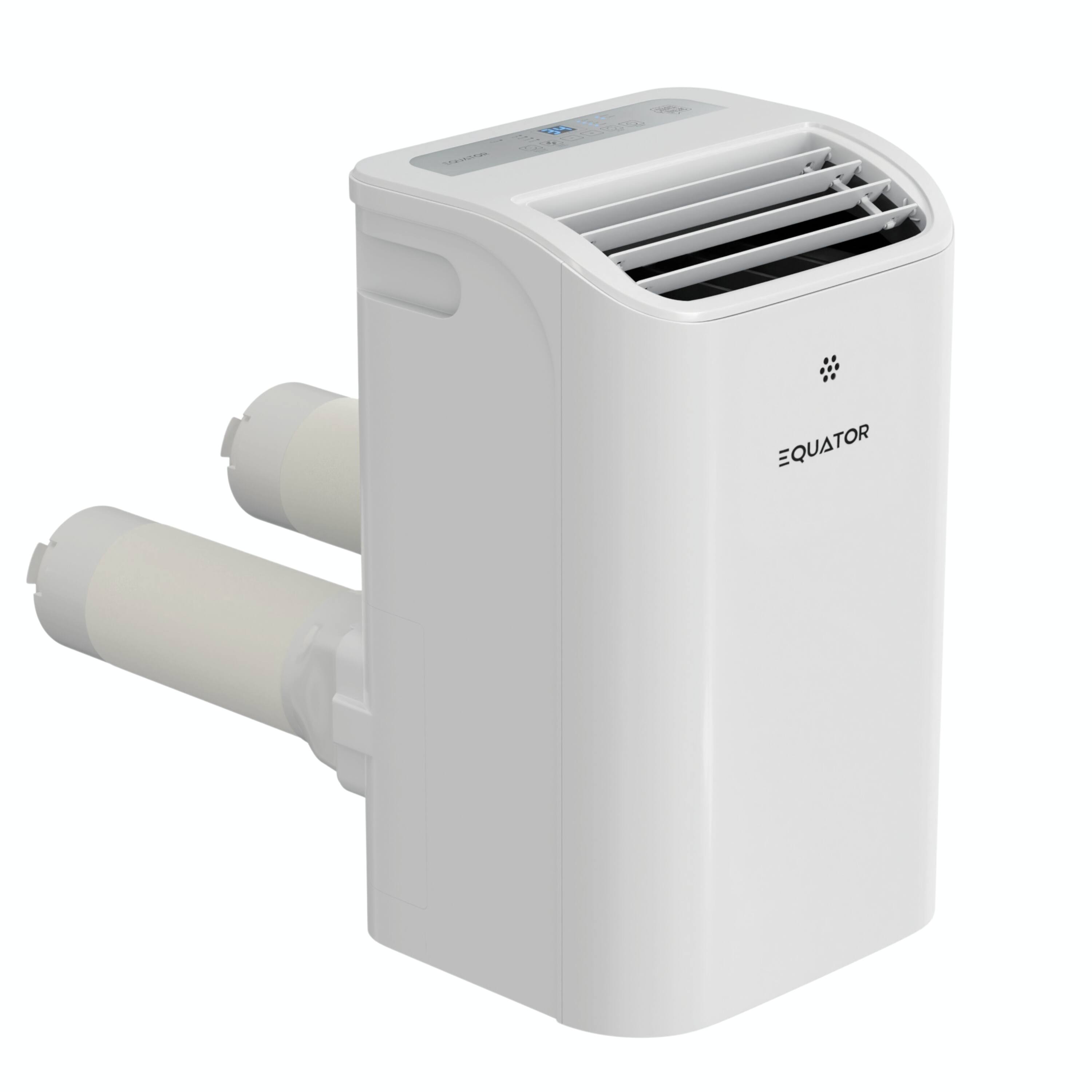 Alt View 1. Equator - Equator 16000 BTU Inverter Portable Air Conditioner + Heater 4-in-1, Heat Pump, Indoor, Dual Hose, Remote 700 Sq. Ft. - White.