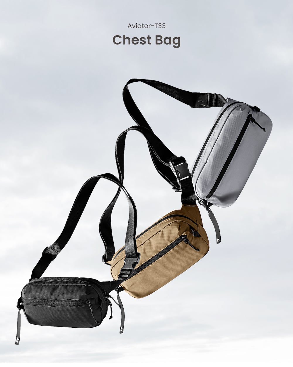 tomtoc Aviator-T33 Chest Bag Tote, 3.5L Sling Bag with RFID Blocking ...