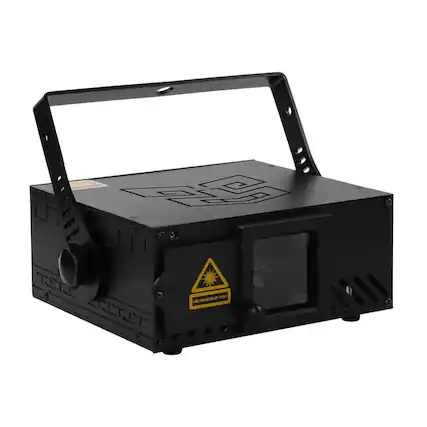 The text on the image reads:
"LASER WARNING AREA DO NOT ENTER"