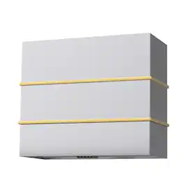 Akicon - 36 inches - Externally Vented - Wall Range Hood - Stainless steel with Gold
