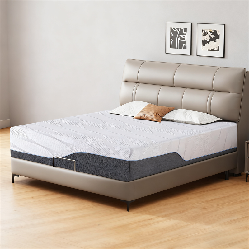Front. Dyonery - Dyonery 12-inch memory foam mattress, suitable for various scenarios such as bedrooms and guest rooms. Twin XL size - White.