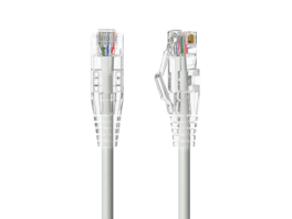 Cable Leader - Cat 6a Ethernet Cable, Slim 28 AWG Snagless RJ45 Patch, 10 Gbps for Router, Gaming Console, PC, Server Rack - Gray
