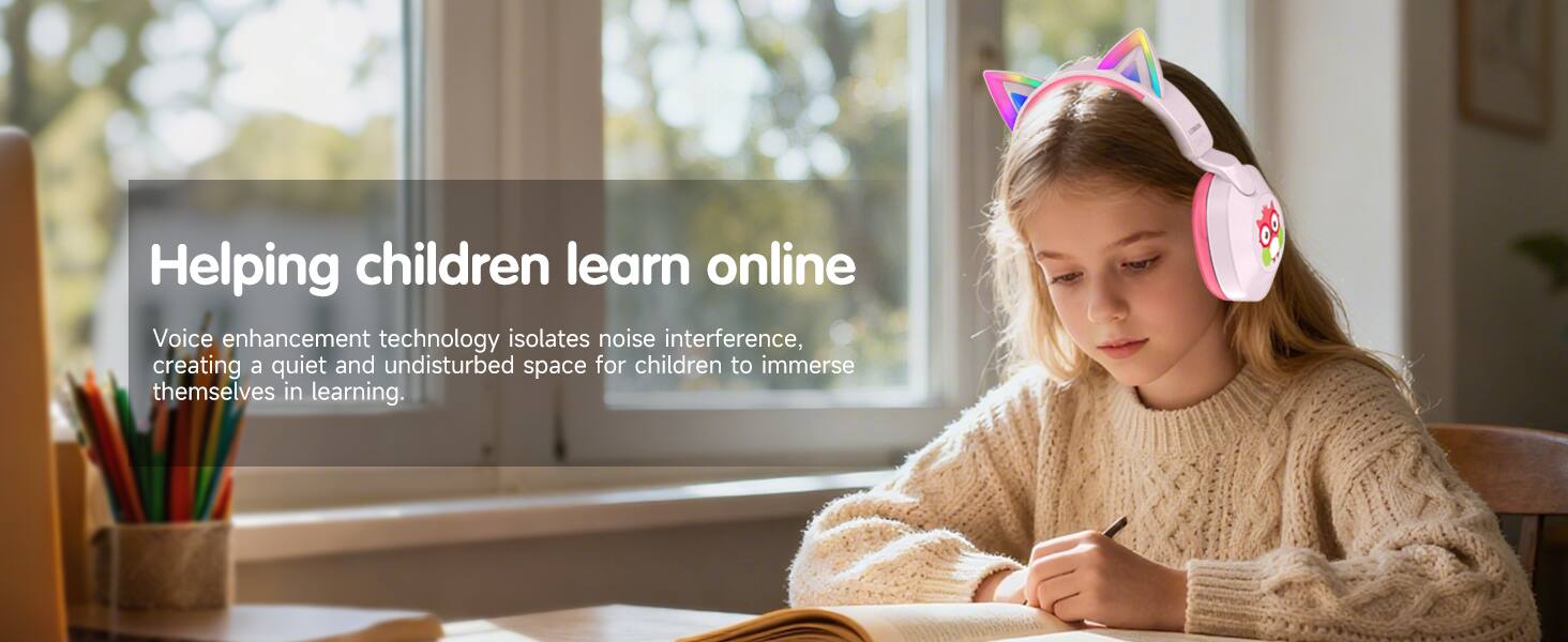 Helping children learn online

Voice enhancement technology isolates noise interference, creating a quiet and undisturbed space for children to immerse themselves in learning.